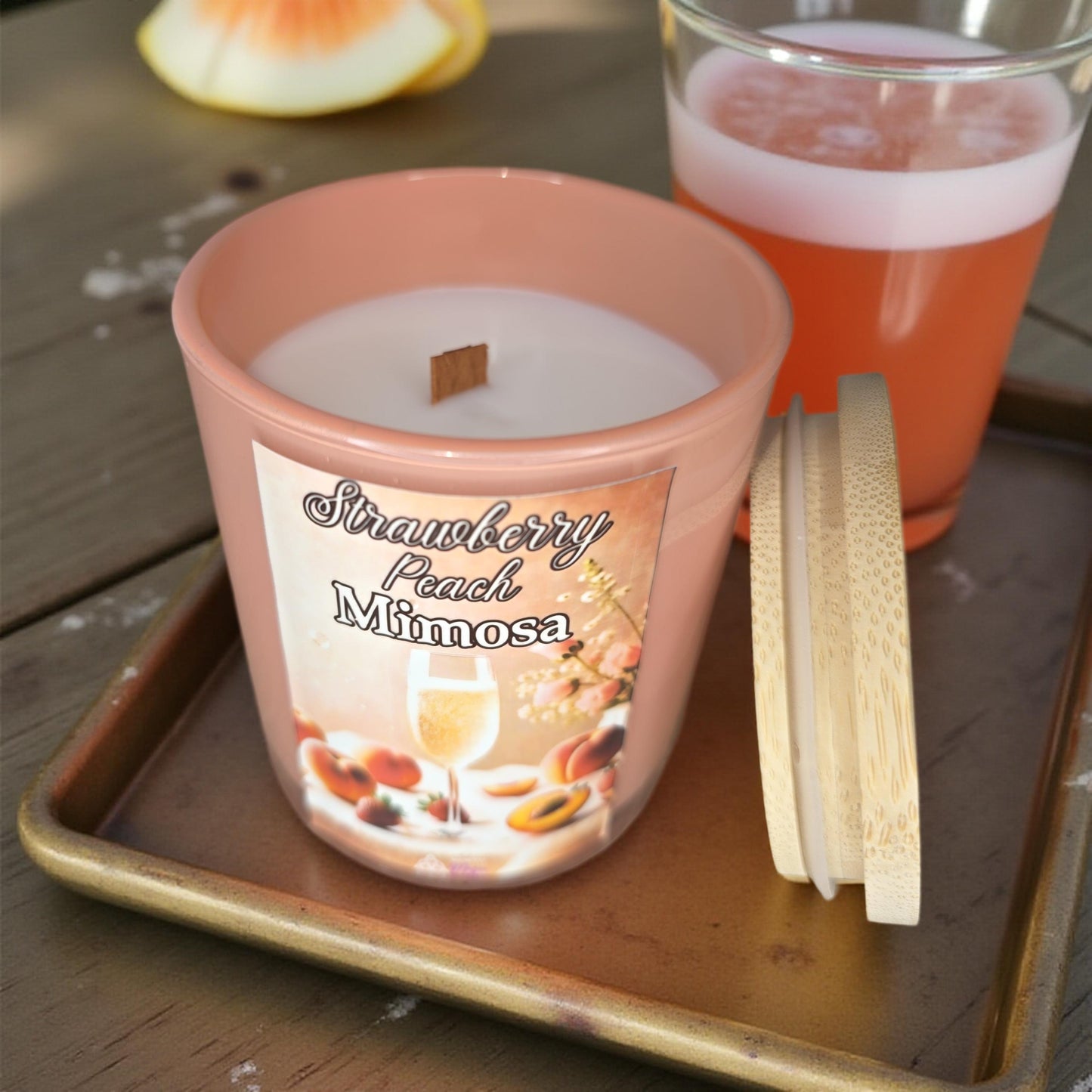 Strawberry Peach Mimosa