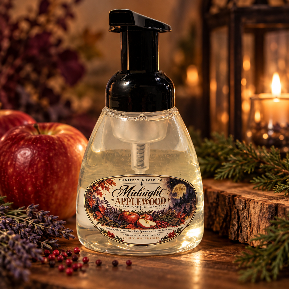 Midnight Applewood | Foaming Hand Soap | 12 oz