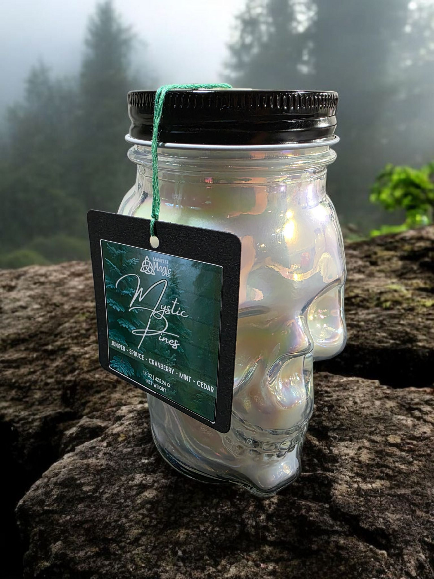 Mystic Pines - Skull Candle
