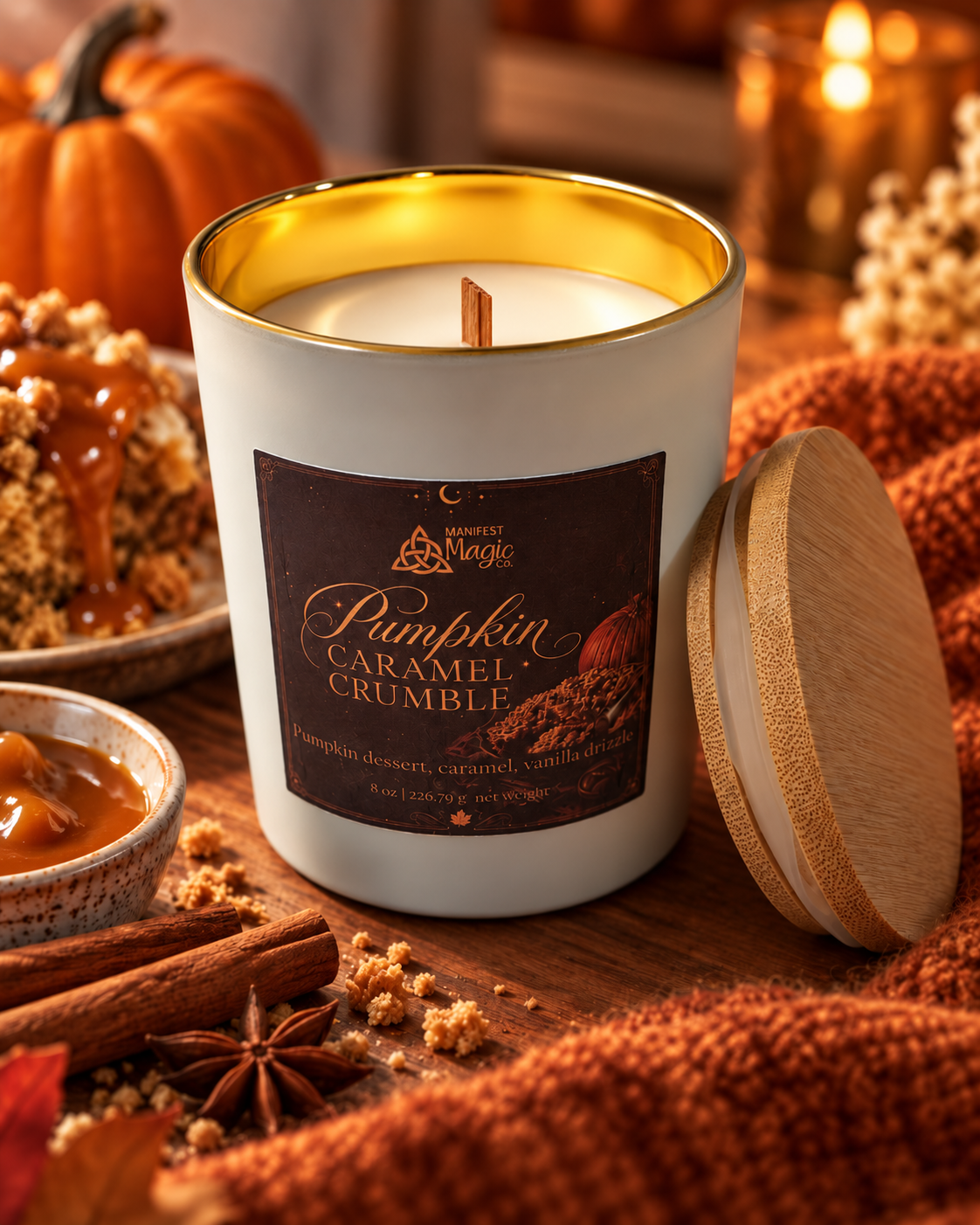 Pumpkin Caramel Crumble