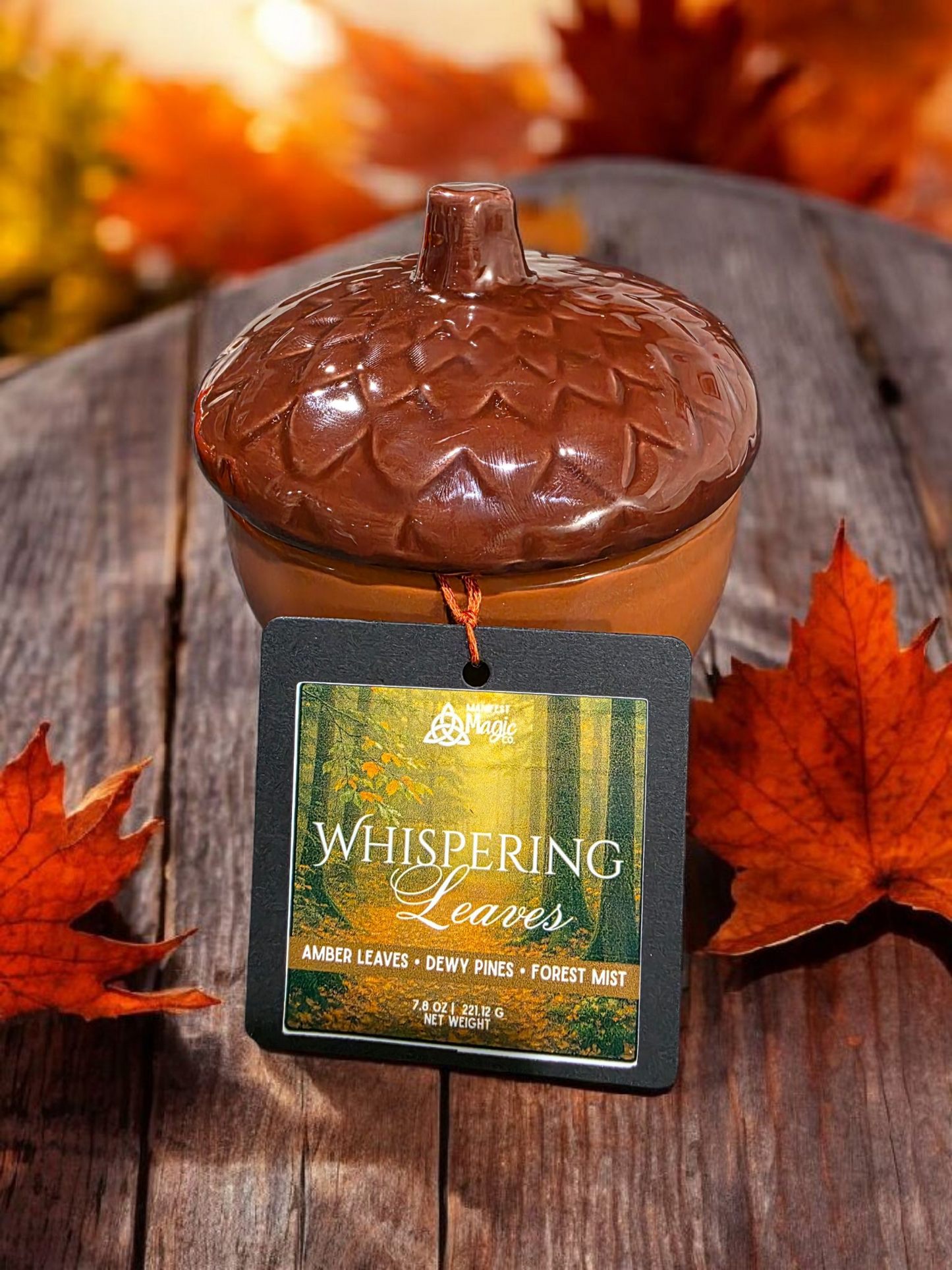 Whispering Leaves - Acorn Candle